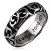 Acessórios Vintage Tendência Masculinos e Femininos Aço Inoxidável Padrão Anel de Rattan Personalidade Punk Moda Anel de Rattan de Aço Titânio HR883
