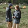 Cortavientos Softshell para Pareja Estilo Montaña para Exterior Ropa de Montañismo Chaqueta de una Capa Primavera y Otoño Impermeable y Cortavientos Fina Chaqueta con Combinación de Colores