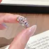 Mais vendidos do TikTok: Anel Delicado de Concha Rosa Neon com Exquisito Diamante Rosa para Mulheres, Estimulante de Dopamina, Iluminador, Elegante, Sensação de Alto Padrão