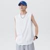 Chal de Color Sólido para Hombre Verano Delgado de Moda Marca Fitness Sin Mangas Chaleco Camisa Base Camiseta de Manga Corta para Hombre