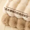 Protector de colchón de felpa de pelo de conejo sintético pieza única con funda de colchón de forro polar adicional juego de tres piezas colcha de forro polar de leche coral funda de colchón de invierno
