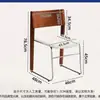 Silla de Comedor Retro Nórdica de Madera Maciza Medieval Silla para Mesa de Comedor en Casa Silla Moderna Simple con Respaldo Silla de Diseñador para Tocador