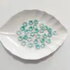 Flores Pequeñas Bicolor con Borde Dorado y Plateado y Brillo Metálico, Brillan en la Oscuridad, Materiales Hechos a Mano para DIY, Pasador de Pelo, Accesorio para el Cabello, Accesorios para Ramilletes