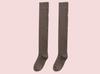 Calcetines gruesos de otoño e invierno hasta la rodilla para mujer, forrados de vellón, cálidos, calcetines de rizo para muslo de mujer, calcetines altos antideslizantes para rodilla, calcetines largos para pantorrilla