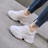 Zapatos de Papá Zapatos de Mujer 2025 Nuevo Estilo Caliente Suela Gruesa Aumentada Primavera y Verano Malla Transpirable Zapatos de Mujer Zapatos Deportivos Casuales