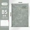 Agenda 2027 Página de Plan Diario Manual de Eficiencia Cuaderno de Piel Sintética Gestión del Tiempo Cuaderno de Autodisciplina