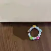 Elásticos de Cabelo Divertidos e Coloridos M&M em Formato de Intestino Fofos para Crianças Faixas de Cabelo Ins Desenho Animado Versátil para Coques de Menininhas