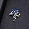 Coreia do Sul Nova Moda High-end Broche Feminino Strass Toalha De Seda Fivela Anti-luz Fivela De Cristal Corpete Pin Pérola Jóias