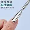 Nuevo Empujador de Uñas Angulado en Forma de Herradura de Doble Extremo Estilo Ruso de Acero Inoxidable, Herramienta Segura para Eliminar Cutículas y Esmalte de Uñas