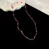 Colar de zircônia redondo multicamadas, corrente de clavícula de moda leve e de alta qualidade, acessório simples e versátil, único e personalizado