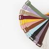 Cinturón ancho tejido de color caramelo con hebilla cuadrada decorativa dulce de estilo coreano de nueva moda para mujer, venta al por mayor