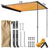 Fábrica Fonte Tenda Lateral para Carro SUV Abertura Rápida Liga de Alumínio Tenda Lateral para Carro Equipamento de Estilo Camping para Viagem ao Ar Livre para Várias Pessoas