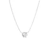 Nuevo collar de diamantes de alta costura para mujer, inteligente, simple, de lujo, elegante, elegante, versátil, cadena para la clavícula pequeña, joyería