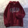 Sudadera con capucha estilo americano para hombre, primavera y otoño, marca de moda, forro polar, prenda superior estampada, estilo coreano, corte holgado, chaqueta casual para estudiante