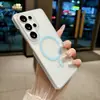Aplicable para Samsung S26 Ultra Funda Magnética Mate Color Niebla de Hielo s25 Plus Tacto de Alta Gama s24 Funda Protectora Anti-Caídas