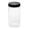 Porta-Mantimentos Lyor Tampa Preta Acrílico Display 1.8L Vidro - Lyor