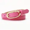 Nuevo Cinturón de PU para Mujer Todo Fósforo Simple Dulce Hebilla de Mariposa de Aleación Cinturón Decorativo para Jeans de Mujer