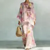 Amazon Transfronteiriça 2026 Novo Comércio Exterior Moda Feminina Casual Solto Estilo Dopamina Férias Conjunto de Duas Peças para Férias
