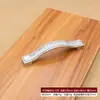 Puxadores de Cristal Perolados com Strass Coloridos para Gavetas e Portas de Armário, Puxadores Modernos Espessados Estilo Europeu, Disponíveis para Dropshipping