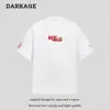 Camiseta de Manga Corta Americana Retro Pequeña Acampanada Bordada para Hombre y Mujer 2025 Nueva Llegada Verano Combinable Suelta Casual Pareja