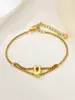 Nuevo Anillo de Acero Inoxidable al por Mayor Transfronterizo 26 Letras Inglesas Anillo de Doble Capa Pulsera Chapada en Oro