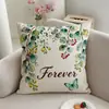 Funda de Almohada de Girasol, Extraíble y Lavable, Decoración del Hogar, Funda Cuadrada para Cojín de Sofá, Transfronterizo