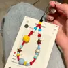 Ins Dibujo Animado Hecho a Mano con Cuentas Funda para Teléfono Móvil Cadena Colgante Llavero Pulsera DIY Colgante para Cámara CCD Mochila Anti-Pérdida