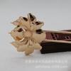 Hongxing DIY Joyería Cobre Color Oro 24K Conservador de Color 48*42*8mm Imitación Jade-Como Áspero Flor de Peonía Tridimensional B1645