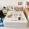 Xiangling Premium Lindo Estilo Ins Grande Dibujo Animado Látex Alfombrilla Juego de Dos o Tres Piezas, Lavable a Máquina