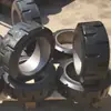 Atacado de Fábrica 457*152*308 Pneu de Borracha Empilhadeira Elétrica Roda Sólida Roda de Borracha PU