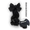 Peluca para niños cola de caballo media longitud cabello rizado cola de caballo lazo nudo cola de caballo lindo accesorios para el cabello de princesa accesorios para actuaciones cabello