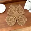 Bufanda Pequeña Tejida a Crochet Hecha a Mano con Textura para Mujer en Otoño e Invierno Protección Corta para el Cuello Bufanda Cruzada Estilo Coreano Bufanda Pequeña Cálida de Moda