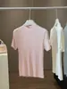Blusa de Tricô Elegante com Strass Vazado de Manga Curta para Mulheres, Novo Estilo Verão 2026, Seda Gelada Ajustada ao Corpo, Emagrecimento, Versátil, Blusa Estilosa