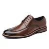 Zapatos de Cuero Oxford para Hombre Puntiagudos para Traje Cruzados Talla Grande Versión Europea Zapatos de Negocios Venta Directa de Fábrica Dropshipping