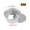 Molde Alto para Pastel Horneado Anodizado Base Desmontable Molde para Bizcocho Uso Casero 6 pulgadas 8 pulgadas Redondo para Queso Molde Antiadherente