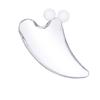 Tabla Especializada de Gua Sha Facial, Tipo Doble Bola de Resina Transparente, Herramienta de Belleza para Levantar, Palo de Masaje para Zona de Ojos y Rostro en V, Instrumento de Masaje
