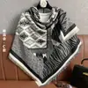 Lenço Xale Elegante Quadrado Jacquard Outono Novo Estilo Coreano Capa de Pescoço Xale Falso Caxemira Lenço de Roupa Feminina