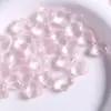 Cuentas de vidrio translúcido en forma de corazón estilo macarrón con agujeros rectos, cuentas degradadas para accesorios y materiales de pulseras hechas a mano DIY