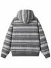 Ropa ACU para Hombre Cardigan de Rayas de Nubes Coloridas con Contraste Sudadera con Capucha para Hombre, Nuevo Producto Otoño/Invierno 2026, Chaqueta Casual Personalizada de Rayas
