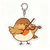 Pingente Chaveiro Acrílico Pisco-de-peito-ruivo Europeu Desenho Animado Criativo Presente Decoração de Mochila Mercadoria de Anime Transfronteiriça