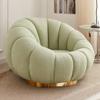 Sofá Perezoso Tatami Lujo Ligero Vellón de Cordero Sofá Silla Calabaza Blanco Lindo Dormitorio Balcón Sofá Individual
