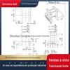 EE1608 transformador de alta frequência ampliado Esqueleto de baquelite horizontal 5+4 pinos distância da linha 17,5 milímetros material da fonte de alimentação Huiqian