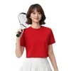 Camiseta Masculina de Algodão Desan de Verão com Manga Curta Personalizada, Secagem Rápida, Gola Redonda, Branca, Não Transparente, Camisa de Verão Estampada