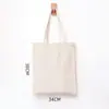 Bolsa de Tote de Lona para Regalo de Evento Escolar Universitario Bolsa de Lona con Logo Personalizado Bolsa de Algodón Personalización