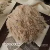 Fio de mohair misturado à mão com textura de pelo, fio especial para bolsas DIY, cor de doce, macio para chapéus feitos à mão, fio para suéter de crochê