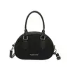 Bolsa de Bowling Estampada de Leopardo para Mulheres 2025 Nova Moda Retrô Bolsa de Mão Bolsa de Ombro Elegante Versátil Bolsa Transversal Bolsa Feminina