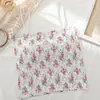 Chegada Nova Estampado Seda de Gelo Sem Costura Lindo Top Tubinho Envolto nas Costas Alça Fina Bojo no Peito Colete Longo Roupa Íntima Confortável para Estudantes Mulheres