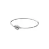 Pulsera Panjia Dora S925 Cobre Blanco Plateado Floral de Alta Gama Lujo Accesible Pulsera Básica Pulsera de Cuentas DIY Pulsera
