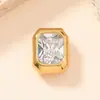 Lámpara Colgante Individual Estilo Nuevo Europeo y Americano Acero Inoxidable Colgante de Luz Pulsera de Lujo Rectangular Diamante de Color Collar Pulsera Accesorios