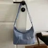 Otoño 2026 Nuevo Bolso de Mezclilla Bolso Cruzado Casual Estilo Perezoso Bolso de Tela Artístico para el Trabajo Bolso Cruzado Pequeño